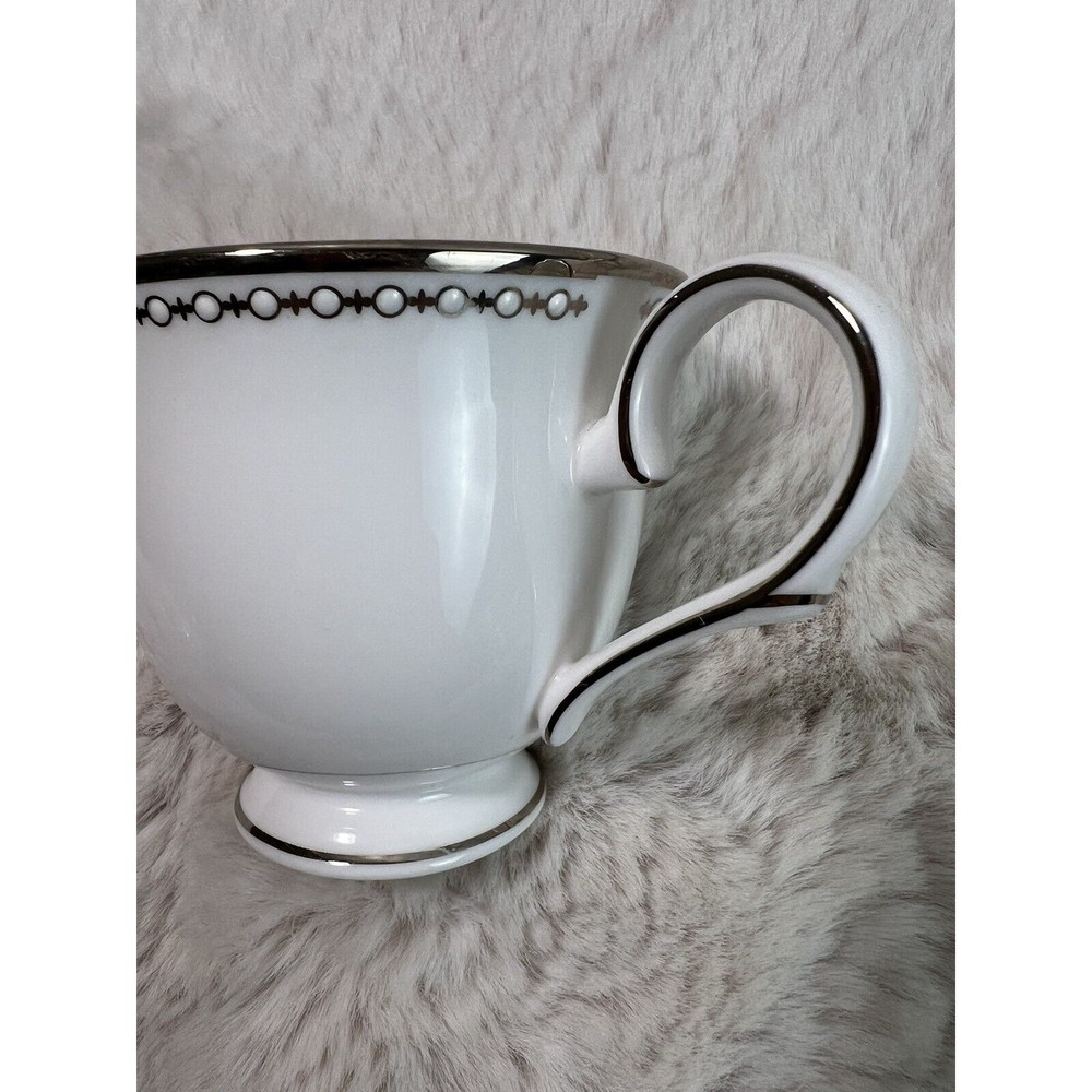 Lenox‎ 283590 Pearl Platinum Teacup, Cup, White - Picture 2 of 5